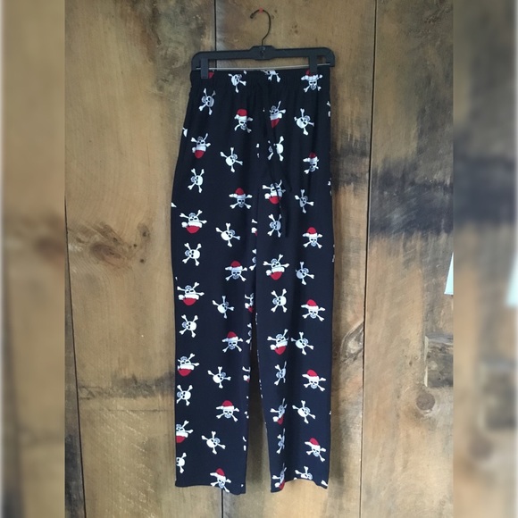 Skull with Santa Hat PJ Bottoms - Picture 5 of 6